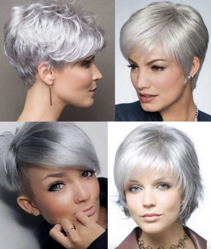 Прически для женщин \"за\". Что лучше: седина или крашеные волосы